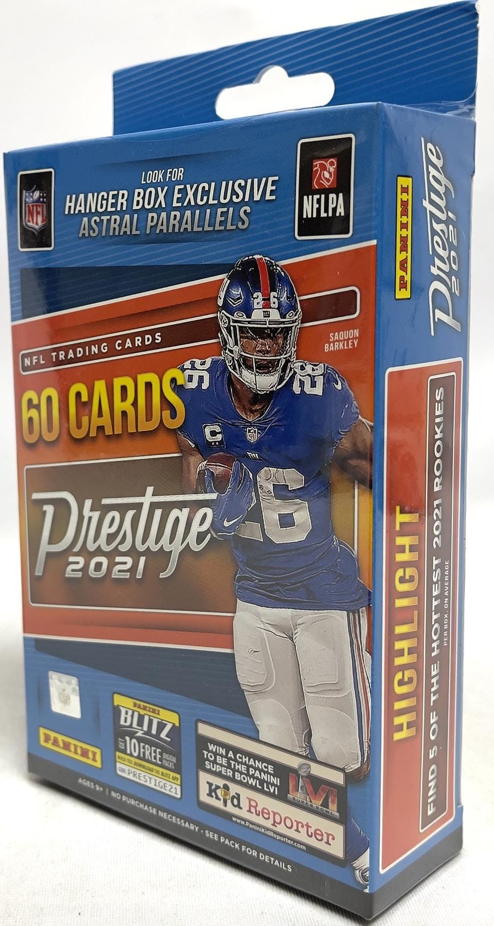 2021 Panini Prestige Football Hanger Box (Astral Parallels) - MLB Hanger Box
