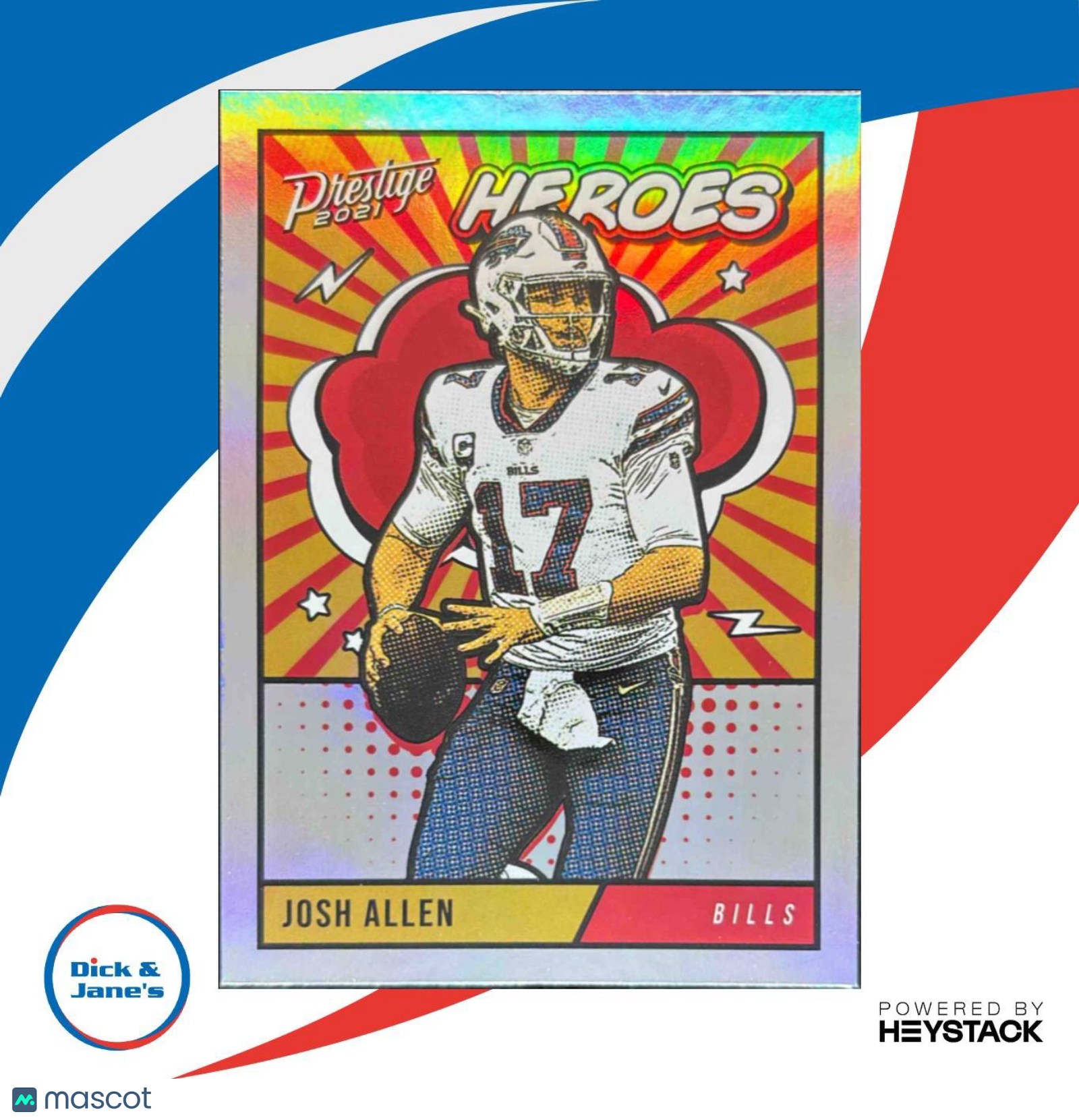 2021 Panini Prestige Josh Allen Heroes #HE-7 Buffalo Bills - Sports Cards