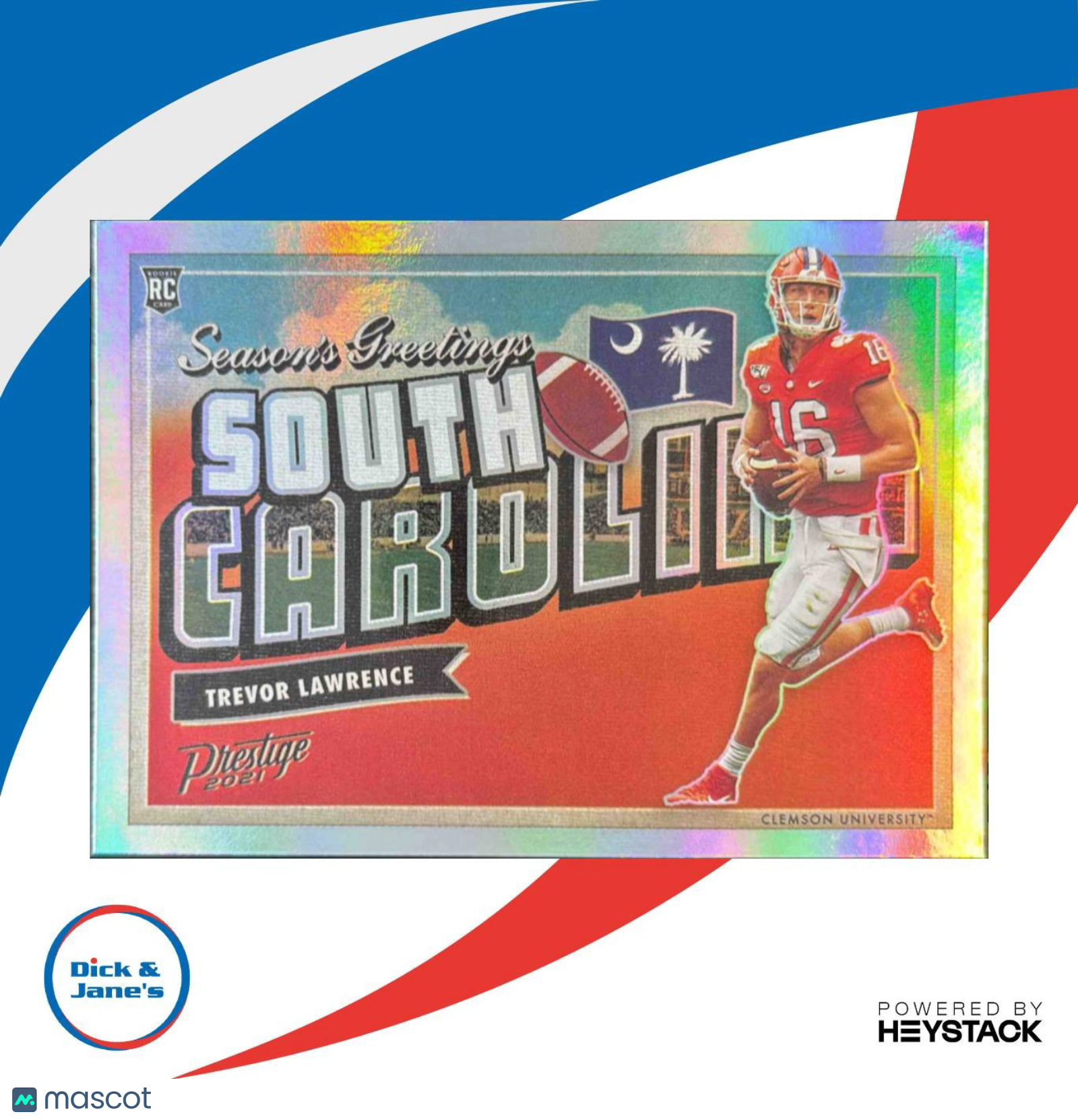 2021 Panini Prestige Trevor Lawrence Seasons Greetings #SG-1 RC Clemson Tigers - Sports Cards