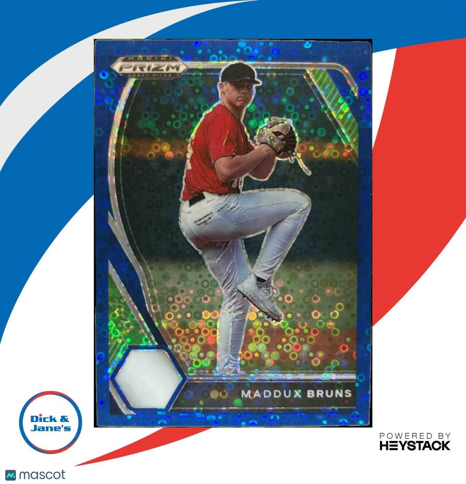 2021 Panini Prizm Draft Picks Maddux Bruns Blue /25 #PDP29 - Sports Cards