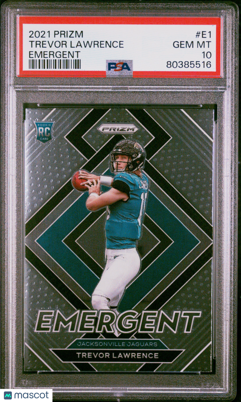 2021 Panini Prizm Emergent Trevor Lawrence Rookie PSA 10 Jacksonville Jaguars - Graded Sports Cards