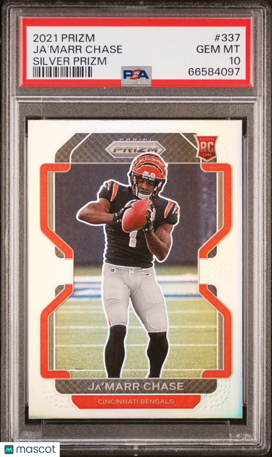 2021 Panini Prizm Ja’Marr Chase Silver #337 PSA 10 - Graded Sports Cards