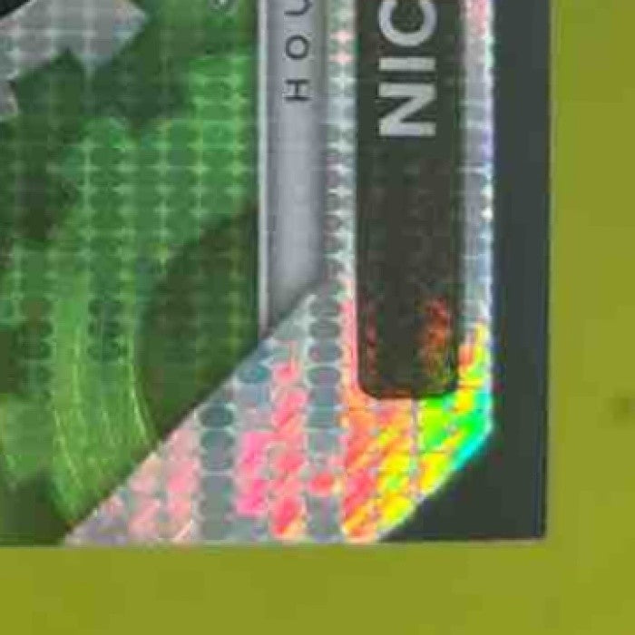 2021 Panini Prizm Nico Collins Rookie Gear Neon Green Pulsar MEM RC Texans - Sports Cards