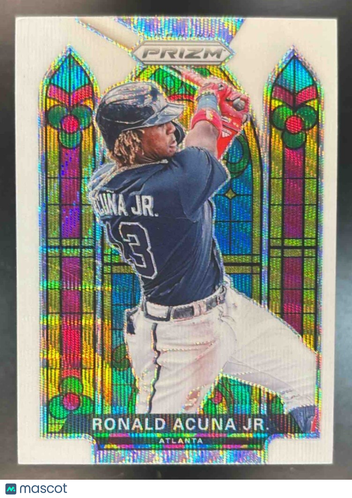 2021 Panini Prizm Ronald Acuna Jr. Stained Glass White Wave #SG-4 Atlanta Braves - Sports Cards
