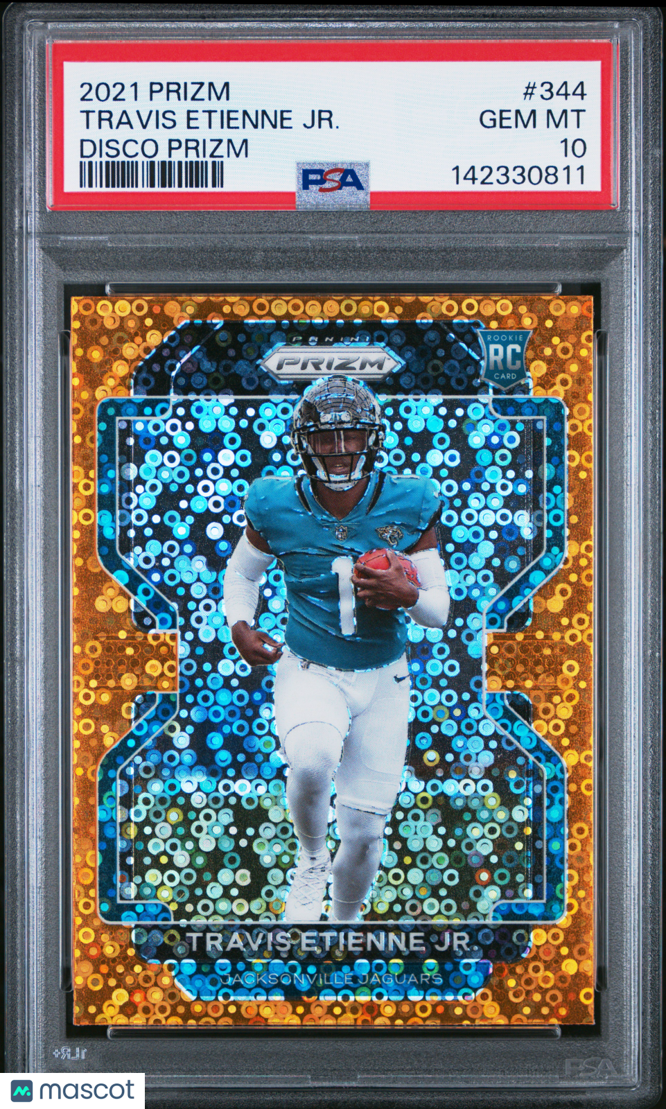 2021 Panini Prizm Travis Etienne JR. Disco Rookie PSA 10 Jacksonville Jaguars - Graded Sports Cards
