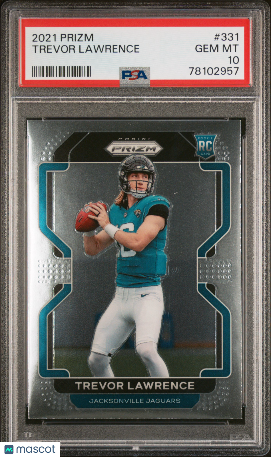 2021 Panini Prizm Trevor Lawrence Rookie PSA 10 GEM MINT Jacksonville Jaguars - Graded Sports Cards