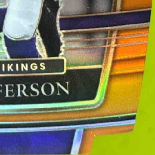 2021 Panini Select Justin Jefferson Orange Prizm Die Cut 13/249 #23 Vikings - Sports Cards