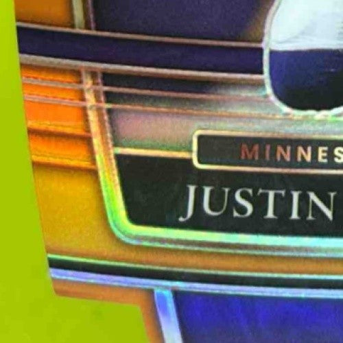 2021 Panini Select Justin Jefferson Orange Prizm Die Cut 13/249 #23 Vikings - Sports Cards