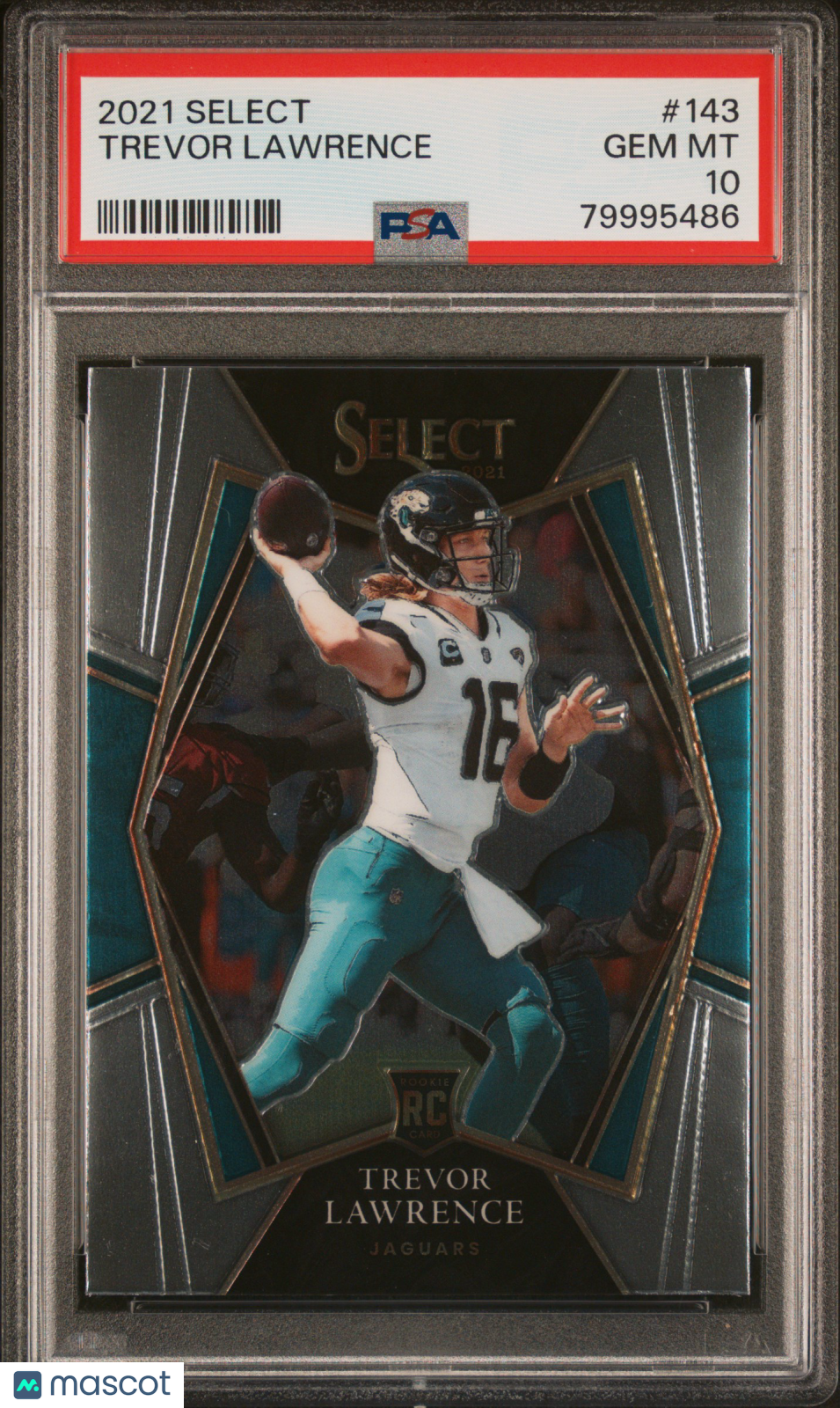2021 Panini Select Trevor Lawrence Rookie #143 PSA 10 Jacksonville Jaguars - Graded Sports Cards