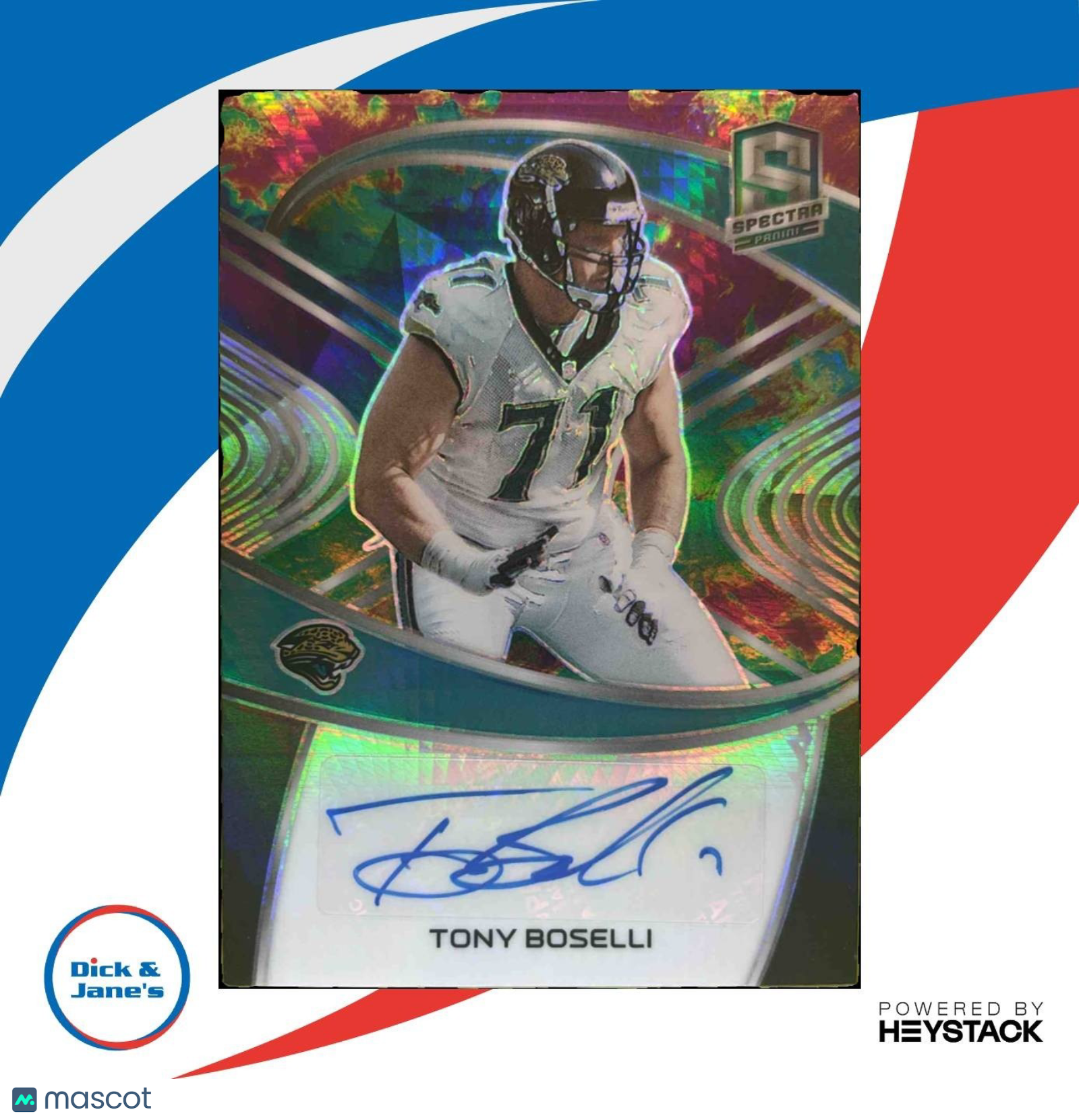 2021 Panini Spectra Tony Boselli Signatures Celestial /50 Auto Jaguars - Sports Cards