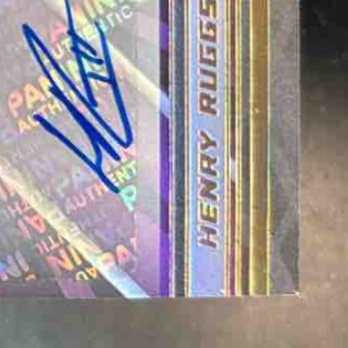 2021 Panini XR Henry Ruggs III Auto Purple 10/10 #59 Las Vegas Raiders - Sports Cards