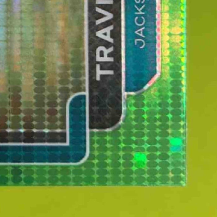 2021 Prizm Travis Etienne Jr. Neon Green Pulsar #344 RC Jacksonville Jaguars - Sports Cards