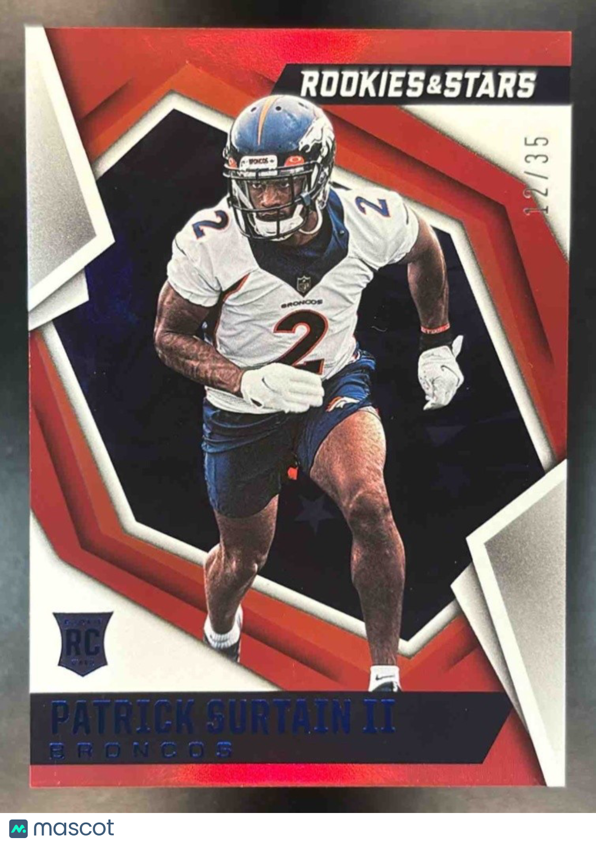 2021 Rookies & Stars Patrick Surtain II Red Blue /35 #144 RC Denver Broncos - Sports Cards