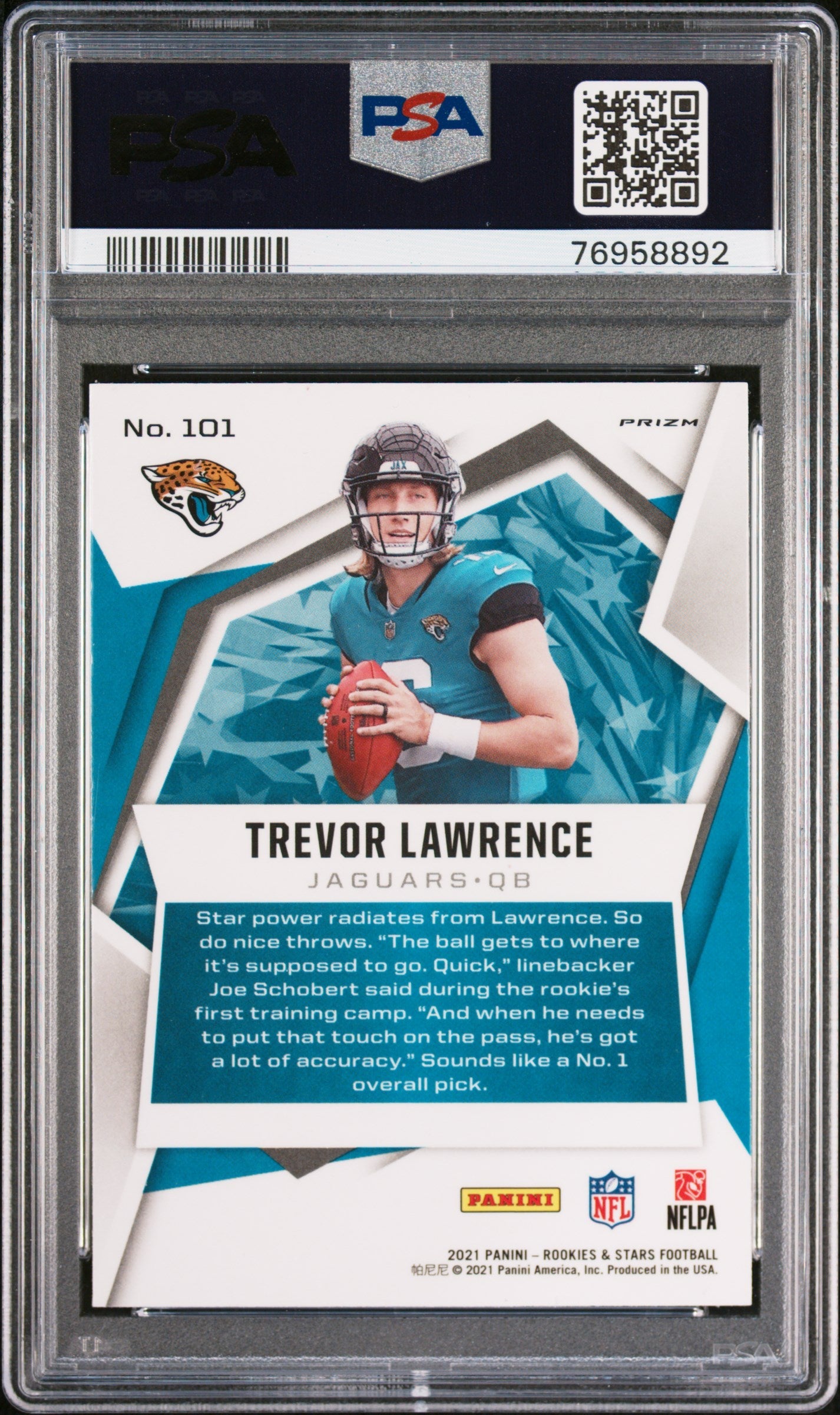 2021 Rookies & Stars Trevor Lawrence Pulsar Prizm Rookie #101 PSA 10 GEM MINT - Graded Sports Cards