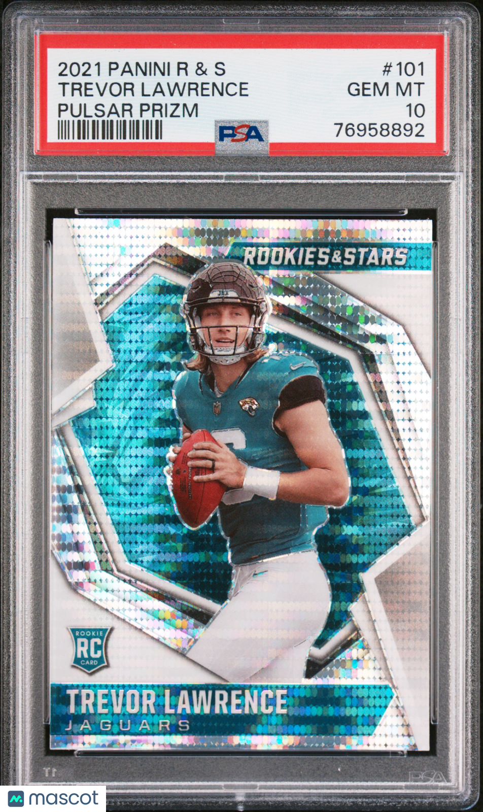 2021 Rookies & Stars Trevor Lawrence Pulsar Prizm Rookie #101 PSA 10 GEM MINT - Graded Sports Cards