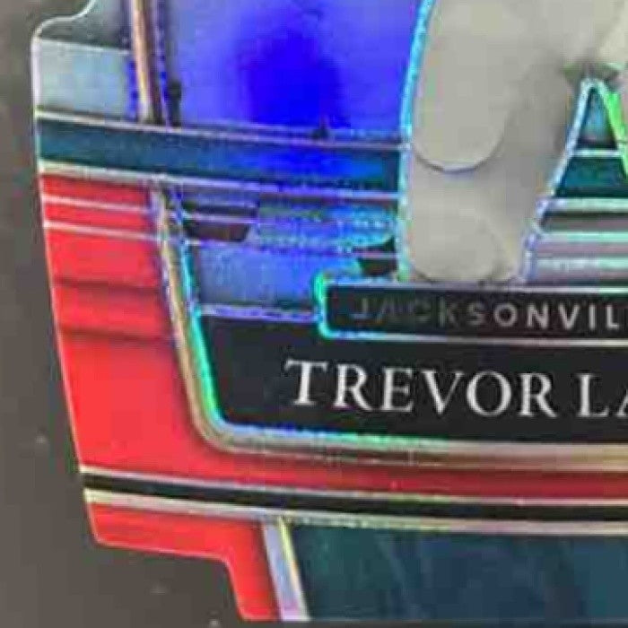 2021 Select Trevor Lawrence Red and Yellow Die Cut #43 RC Jacksonville Jaguars - Sports Cards