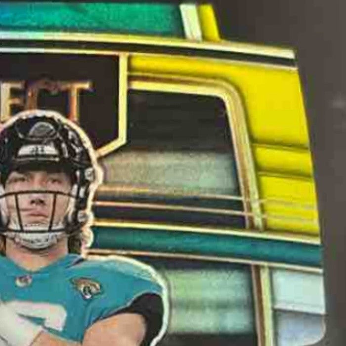 2021 Select Trevor Lawrence Red and Yellow Die Cut #43 RC Jacksonville Jaguars - Sports Cards