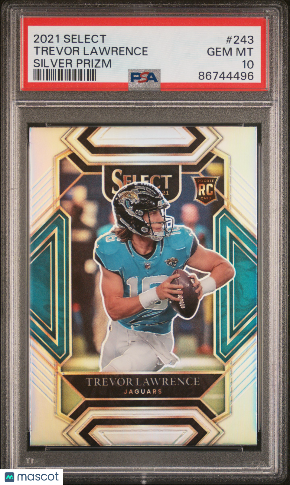 2021 Select Trevor Lawrence Silver Prizm Rookie #243 PSA 10 Jacksonville Jaguars - Graded Sports Cards