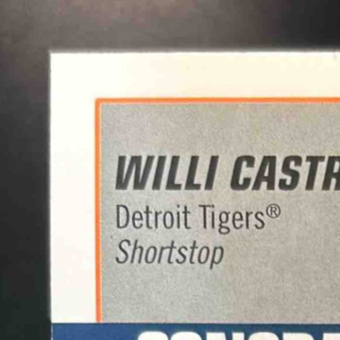 2021 Topps Big League Willi Castro Auto Electric Orange /99 Detroit Tigers - Sports Cards