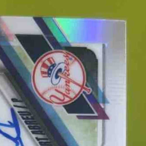 2021 Topps Chrome Albert Abreu Rookie Auto Refractor 401/499 RC New York Yankees - Sports Cards