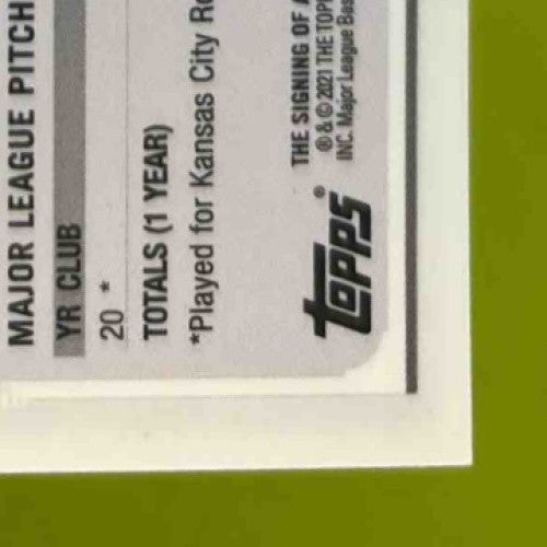 2021 Topps Chrome Kris Bubic Rookie Auto #RA-KB RC Kansas City Royals - Sports Cards