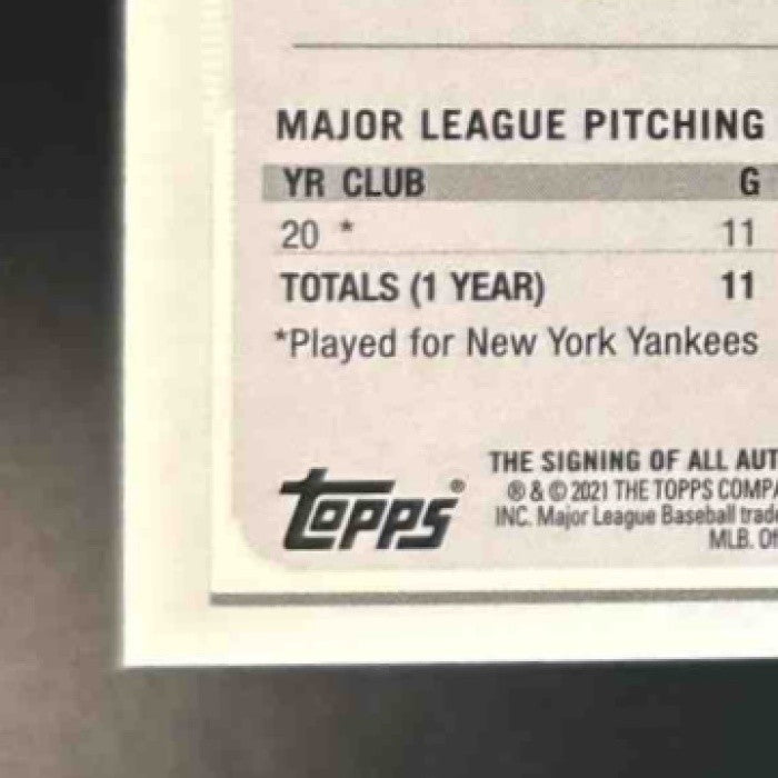 2021 Topps Chrome Nick Nelson Rookie Auto #RA-NNE RC New York Yankees - Sports Cards