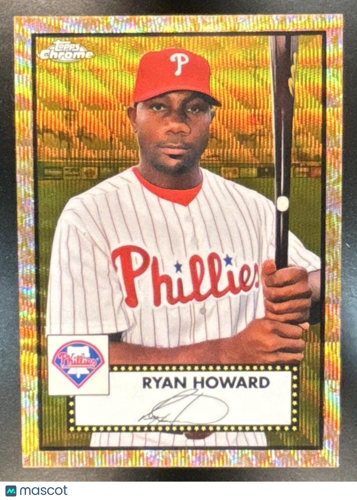 2021 Topps Chrome Platinum Anniversary Ryan Howard Gold/Rose Gold 70th Wave /50 - Sports Cards
