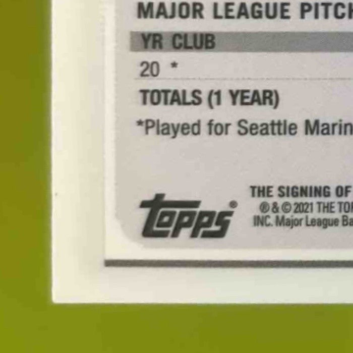 2021 Topps Chrome Yohan Ramirez Rookie Auto Purple /250 RC Seattle Mariners - Sports Cards