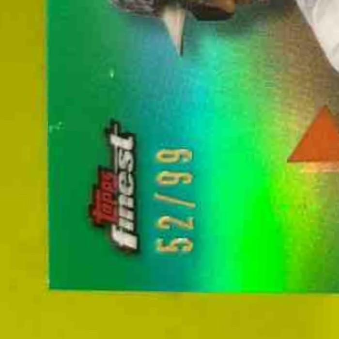 2021 Topps Finest Lewin Diaz Auto Green Refractor 52/99 #FA-LD RC Miami Marlins - Sports Cards