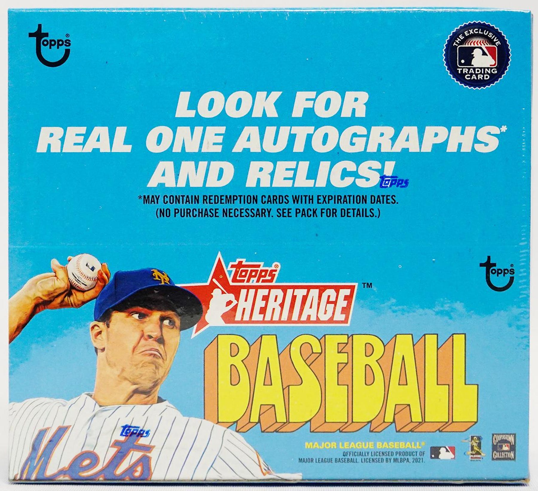 2021 Topps Heritage Baseball 24-Pack Retail Box (24 Packs) (1972 Design) - Sports Collectibles