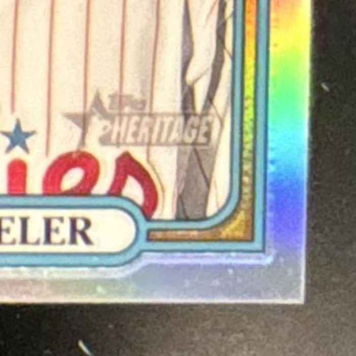 2021 Topps Heritage Zack Wheeler Chrome Refractor /572 #355 Phillies - Sports Cards