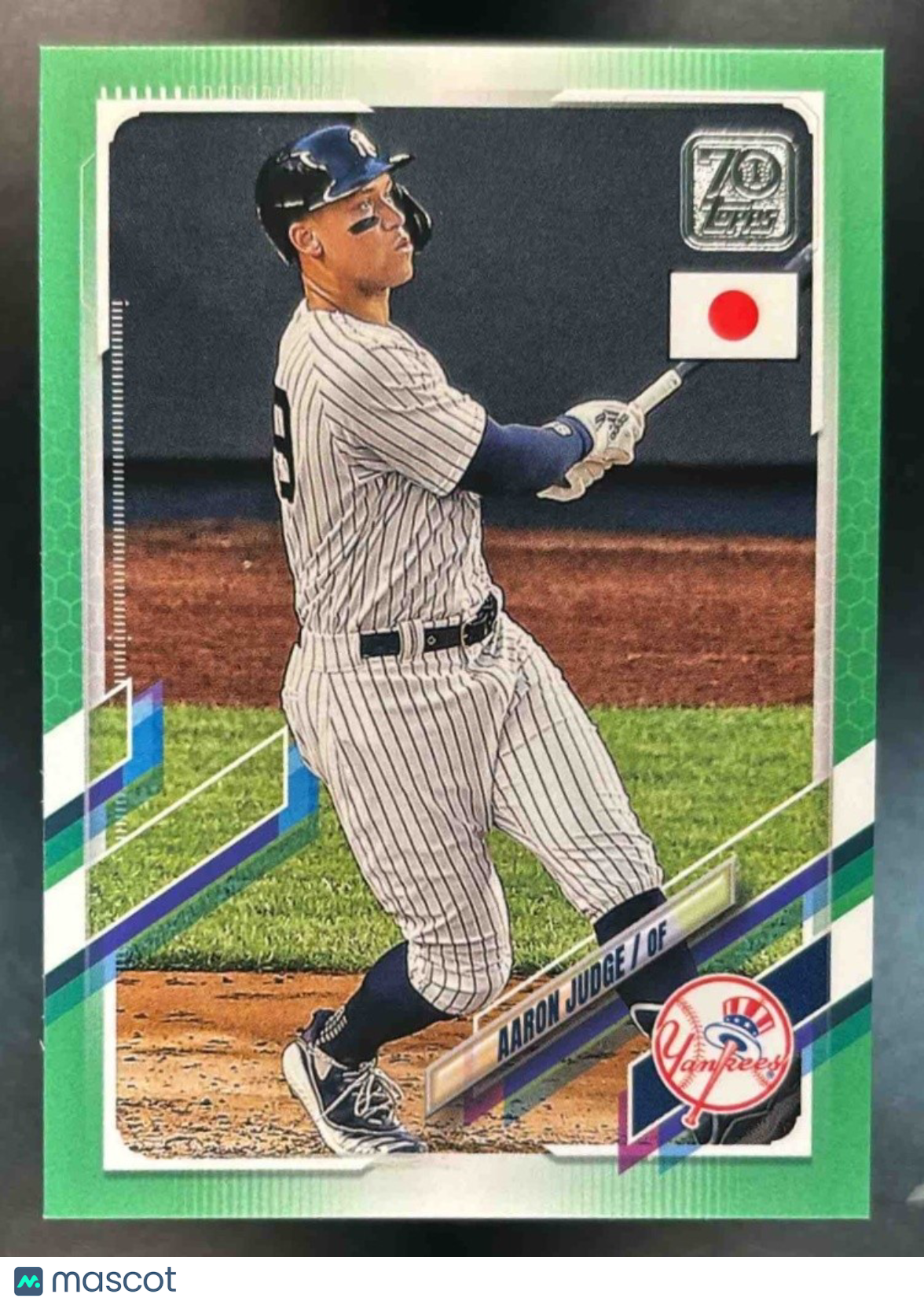 2021 Topps Japan Edition Aaron Judge Jade Green /75 #99 New York Yankees - Sports Cards