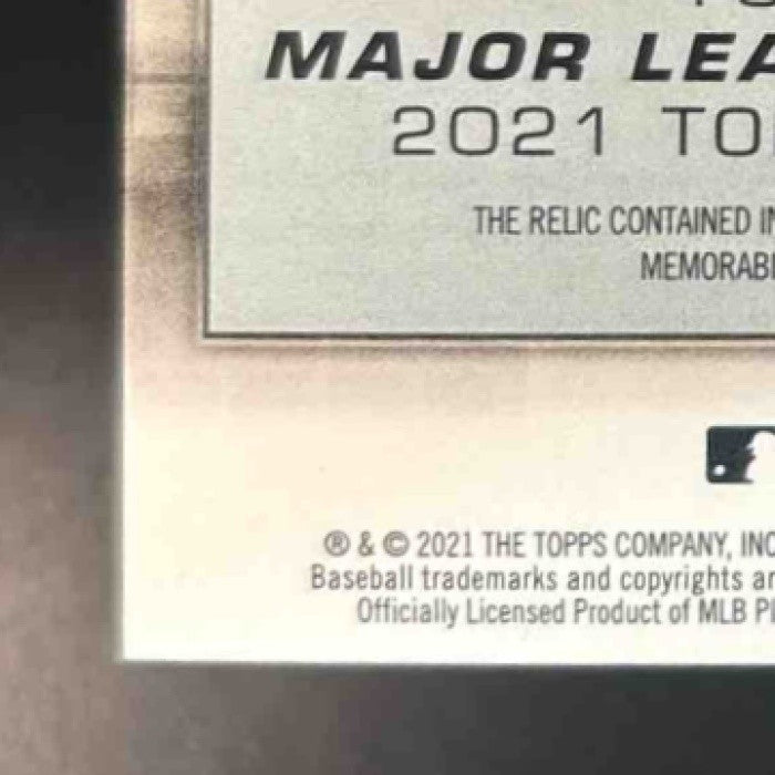 2021 Topps Mike Trout Major League Material Relics MEM Los Angeles Angels - Sports Cards