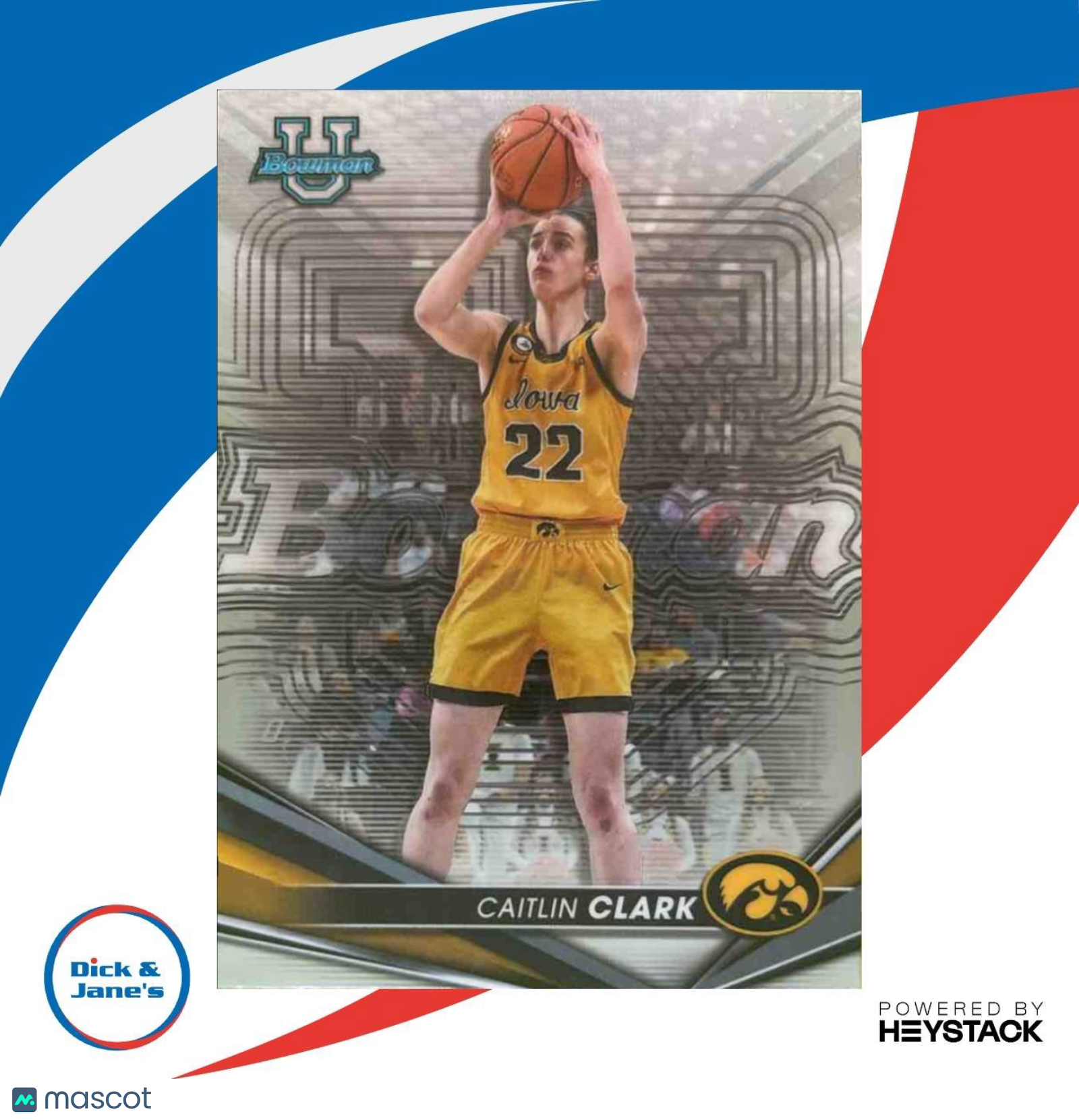 2022-23 Bowman University Best Caitlin Clark #50 Iowa Hawkeyes - Sports Cards