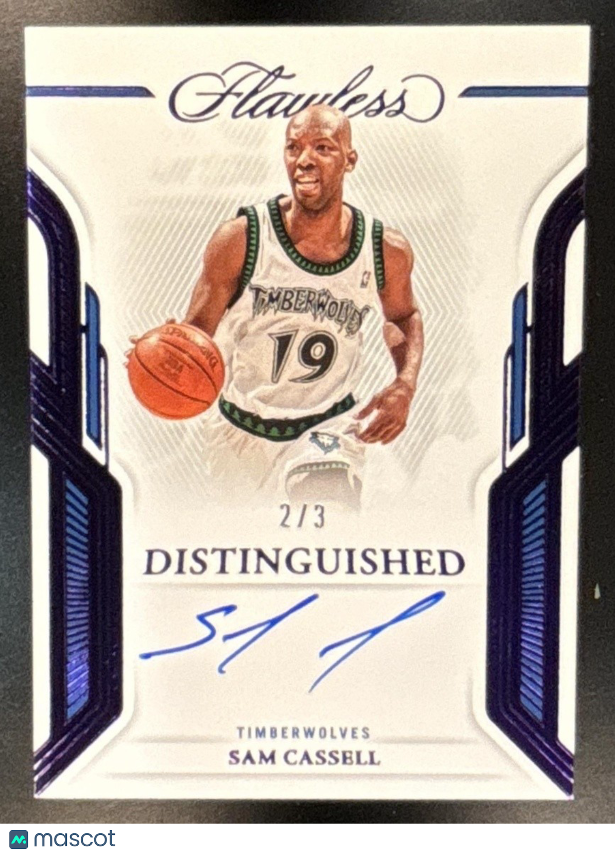 2022-23 Flawless Distinguished Auto Sam Cassell /3 - Sports Cards
