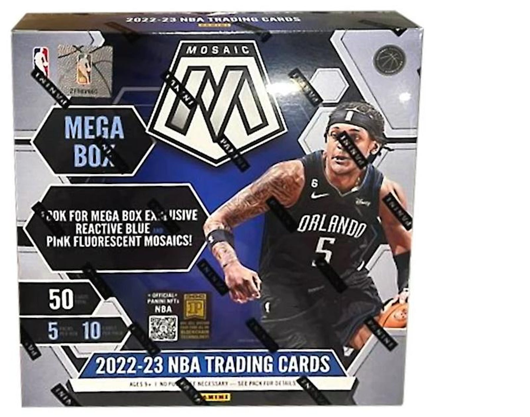 2022/23 Panini Mosaic Basketball Mega Box (Blue & Pink Mosaics!)