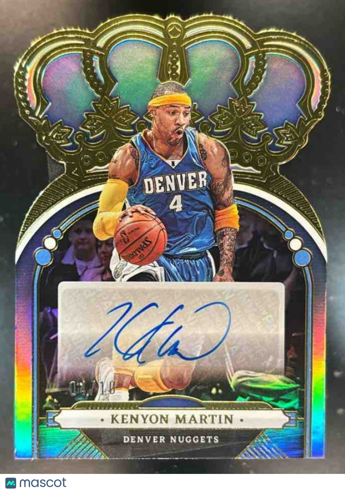 2022-23 Panini Crown Royale Kenyon Martin Auto Gold /10 #CA-KYM Denver Nuggets - Sports Cards