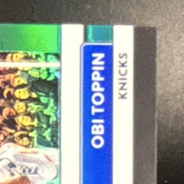 2022-23 Panini Donruss Optic Obi Toppin Green 1/5 #15 New York Knicks - Sports Cards
