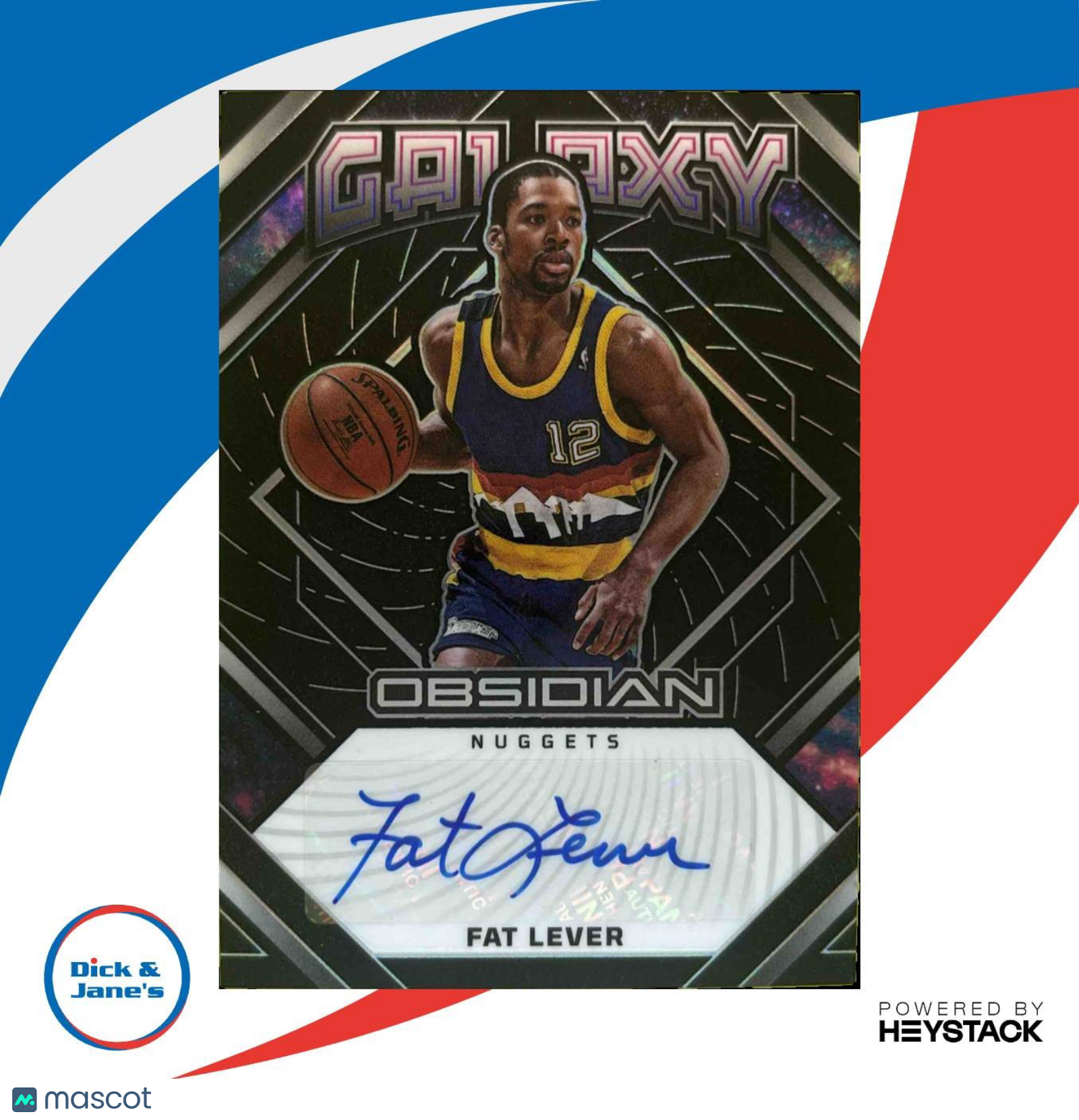 2022-23 Panini Obsidian Fat Lever Galaxy Ink 27/149 #GI-FDL Auto Denver Nuggets - Sports Cards