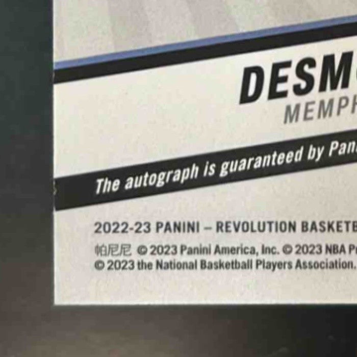 2022-23 Panini Revolution Desmond Bane Auto Fractal /100 Memphis Grizzlies - Sports Cards
