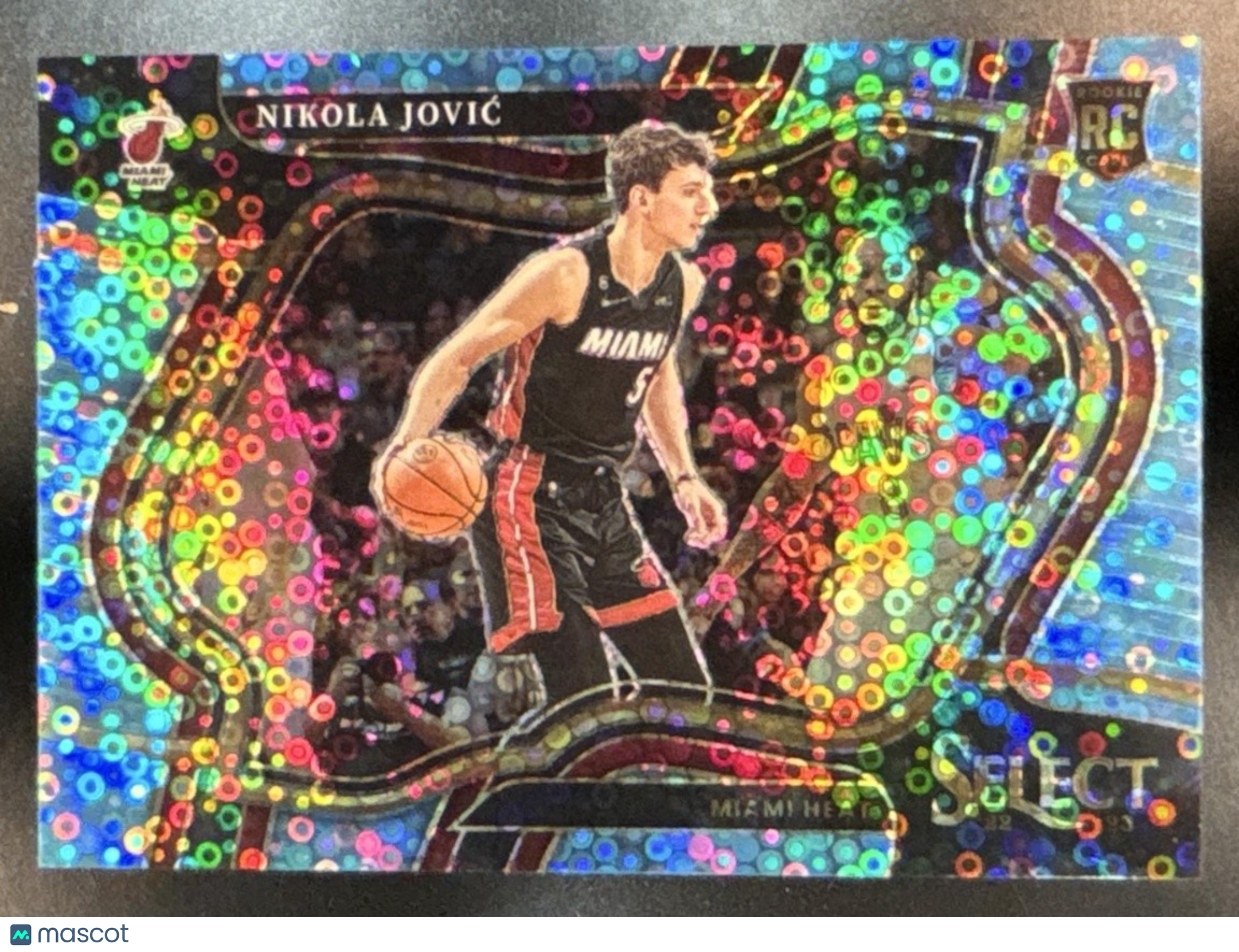 2022-23 Select Nikola Jovic Light Blue Disco Prizms /99 #270 RC Courtside Heat - Sports Cards