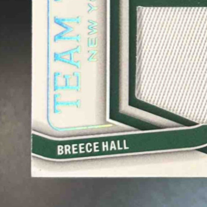 2022 Absolute Breece Hall Rookie Materials Holo Silver /25 MEM RC New York Jets - Sports Cards