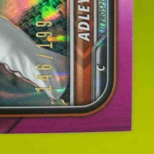2022 Bowman Adley Rutschman Chrome Prospects Fuchsia Refractor /199 #BCP-29 - Sports Cards