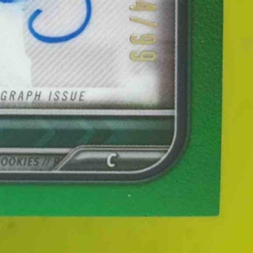 2022 Bowman Cal Raleigh Chrome Rookie Auto Green Refractor /99 RC Mariners - Sports Cards