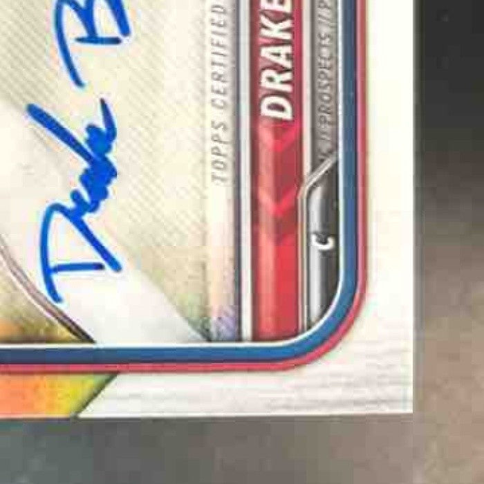 2022 Bowman Draft Drake Baldwin Chrome Pick Auto Refractor /499 Atlanta Braves - Sports Cards