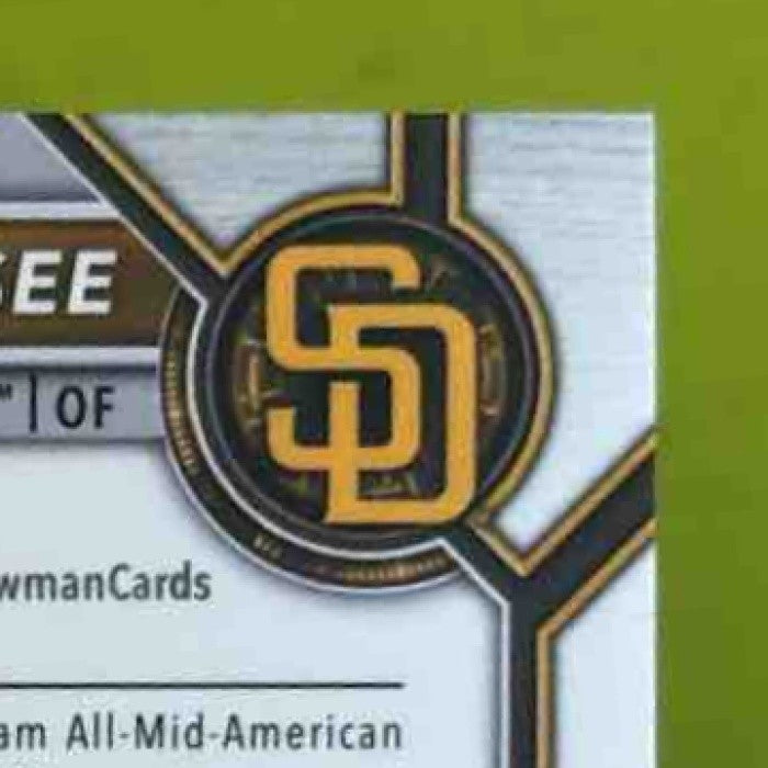 2022 Bowman Draft Jakob Marsee Chrome Pick Auto Aqua /199 1st Prospect Padres - Sports Cards