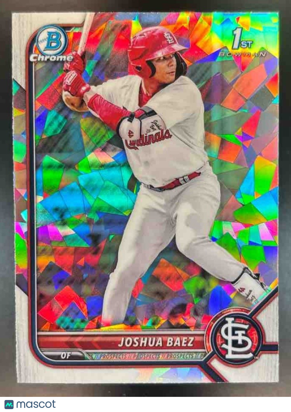 2022 Bowman Joshua Baez Chrome Prospects Atomic #BCP-112 St. Louis Cardinals - Sports Cards