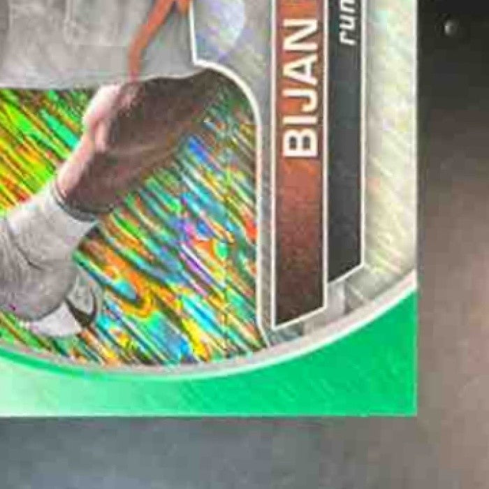 2022 Bowman University Chrome Bijan Robinson Green Shimmer /99 #70 RC Longhorns - Sports Cards