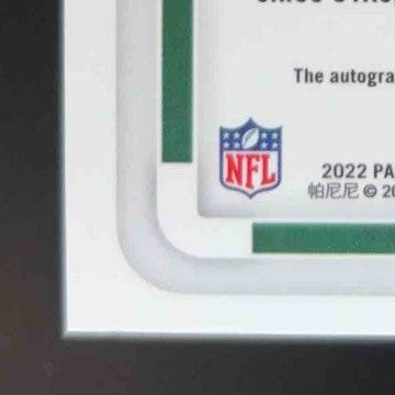 2022 Contenders Optic Ahmad Sauce Gardner Rookie of the Year 24/75 Auto RC Jets - Sports Cards
