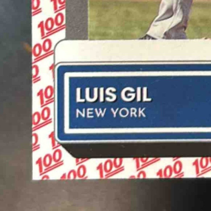 2022 Donruss Luis Gil One Hundred Emoji /100 #44 RC New York Yankees - Sports Cards
